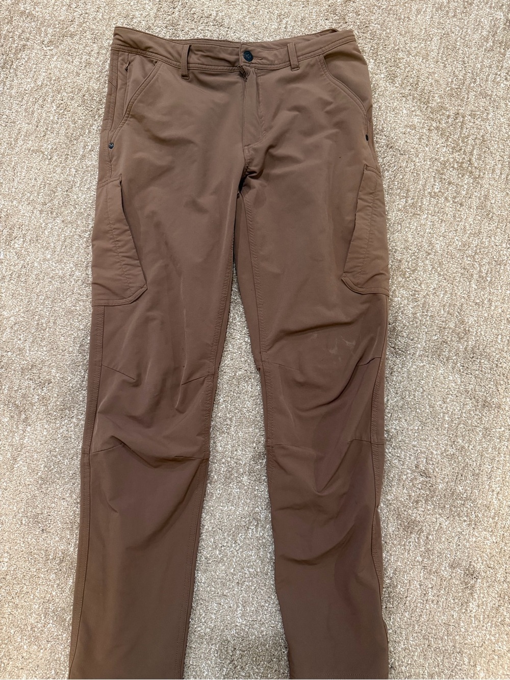 Brown Slim Cargo Pants
